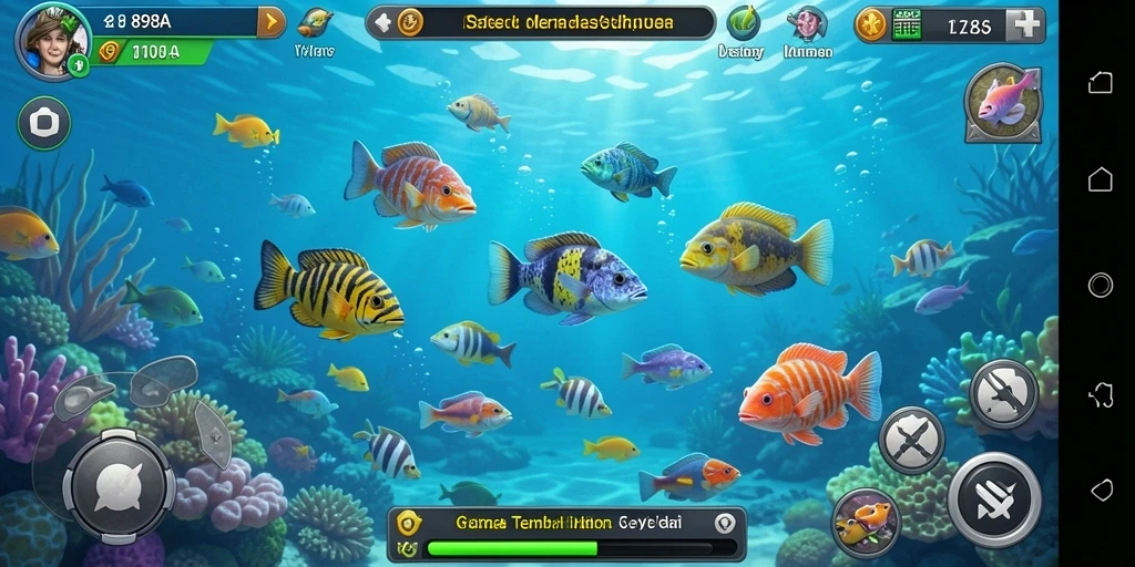 Screenshot gameplay seru Tembak Ikan di 898A.