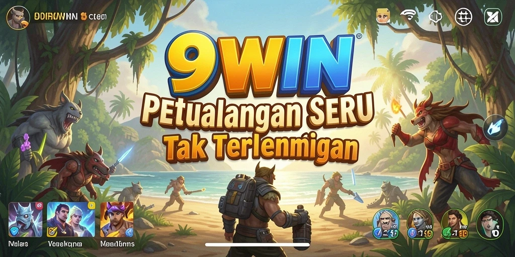 Screenshot gameplay 9WIN menampilkan petualangan yang mendebarkan.