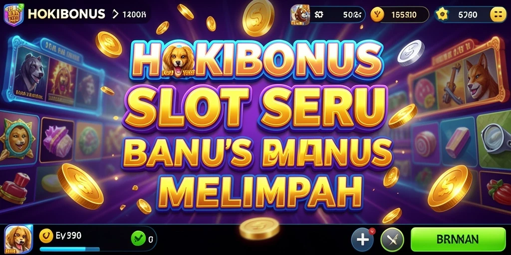 Tampilan gameplay HOKIBONUS yang penuh warna dan menarik.