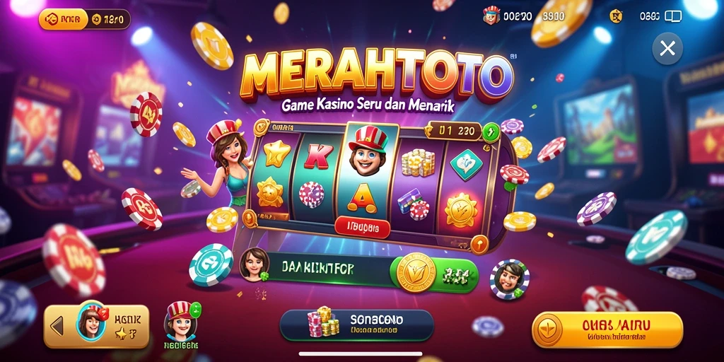 Screenshot gameplay MERAHTOTO yang menunjukkan keseruan bermain Kasino.