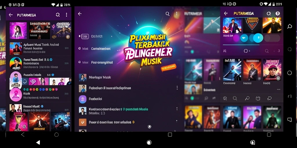Screenshot PUTARMEGA menampilkan gameplay menyenangkan dengan antarmuka musik interaktif.