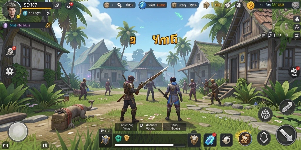 Tampilan gameplay <strong>SD107</strong> yang imersif dan interaktif dalam simulasi kehidupan nyata.
