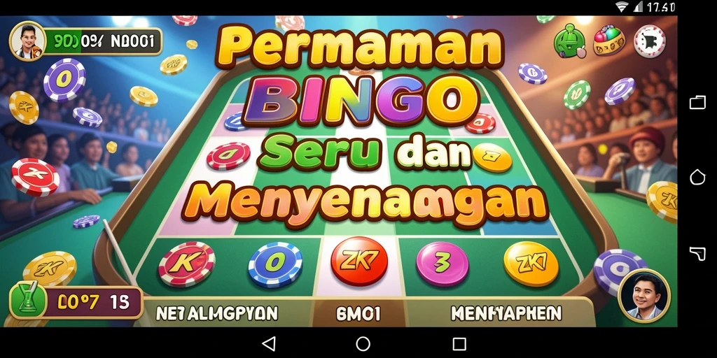 Tampilan gameplay seru ZK7 di tengah permainan Bingo.